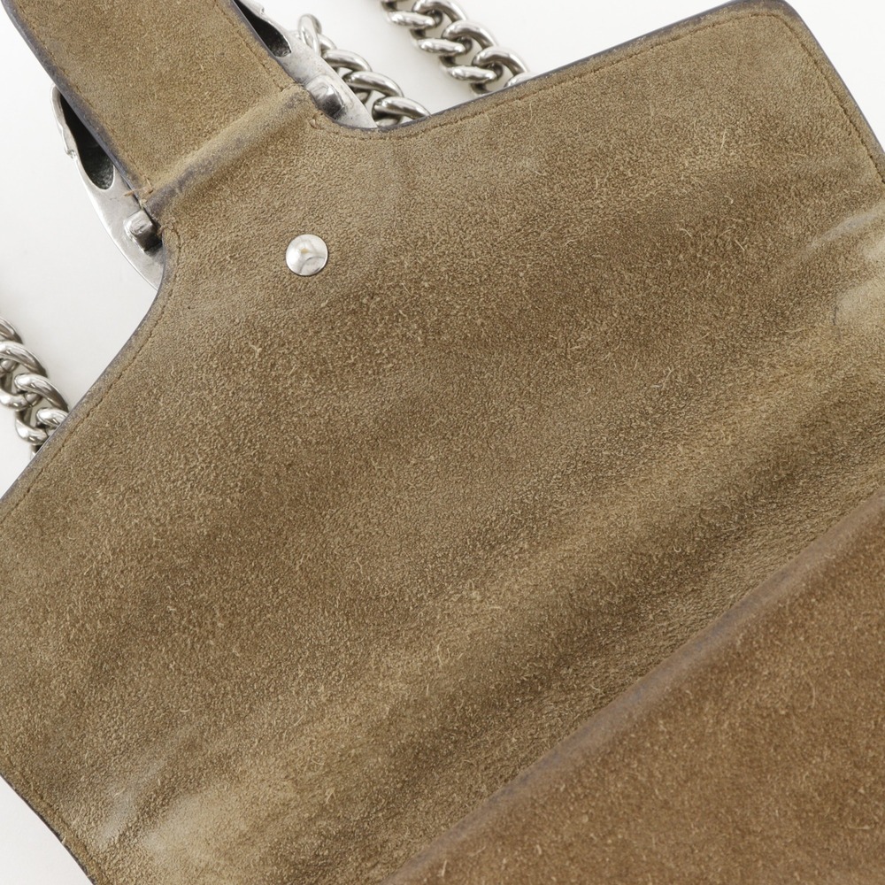 Gucci Dionysus Mini Chain Shoulder Bag 421970 GG Supreme Canvas Brown (Women's) - Picture 10 of 16